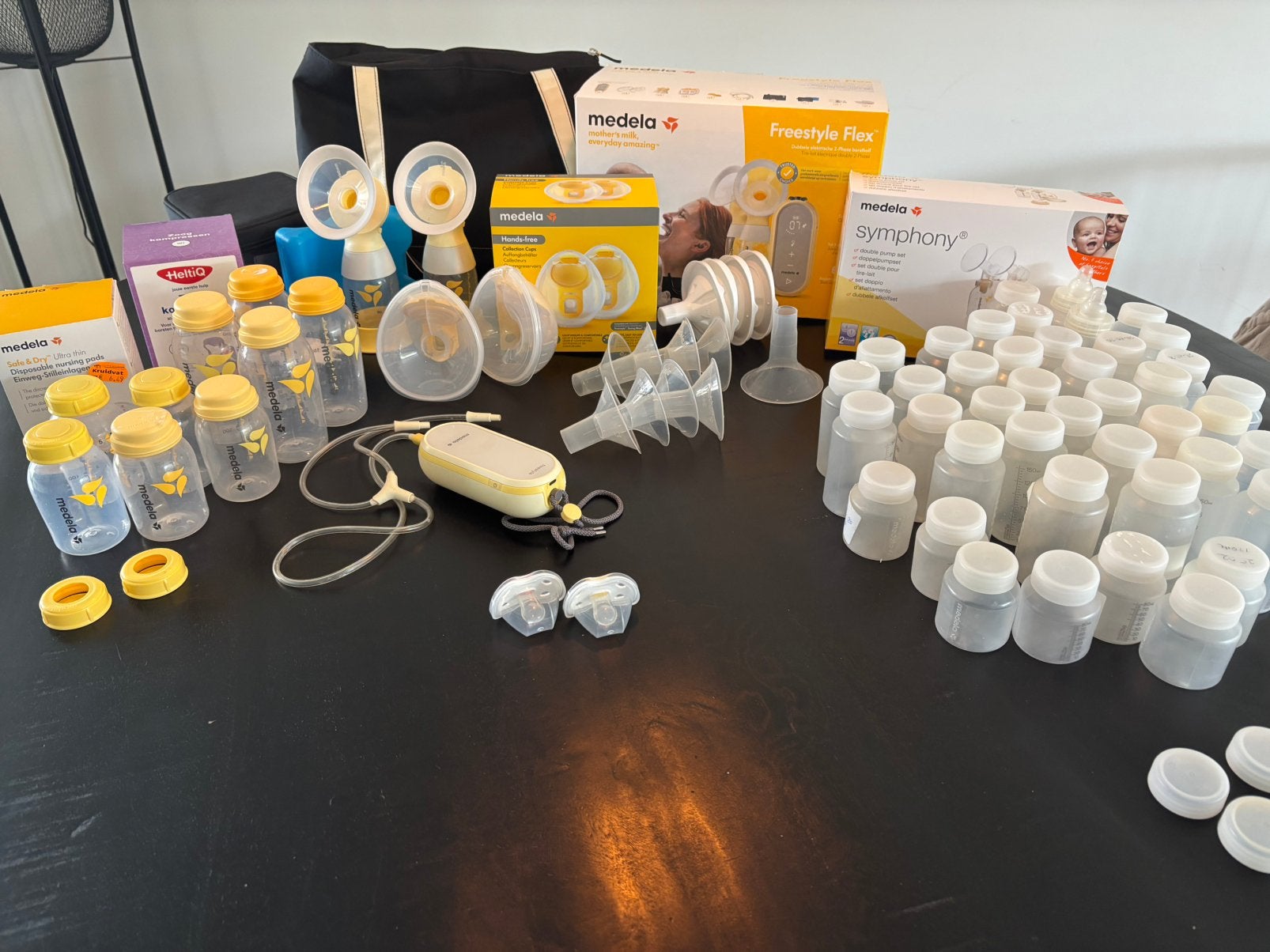 Medela handsfree Freestyle Flex & Symphony kolfset, Kinderen en Baby's, Babyvoeding en Toebehoren, Ophalen of Verzenden, Zo goed als nieuw