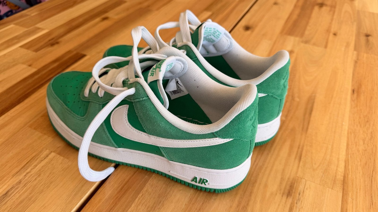 Nike Air Force 1 Low '07 LV8 - Stadium Green Wit, Ophalen of Verzenden, Zo goed als nieuw, Overige kleuren, Sneakers of Gympen