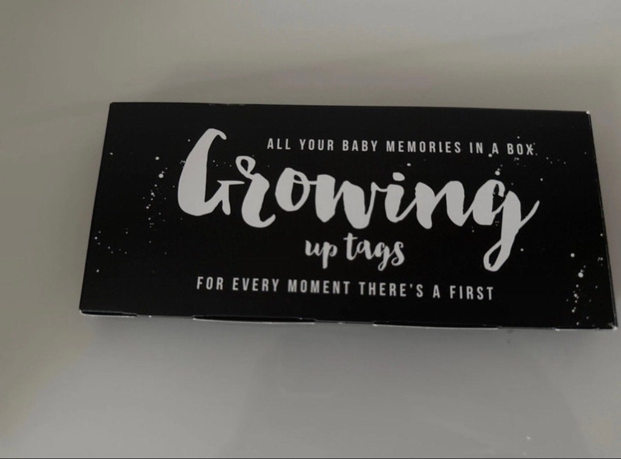 Growing Up Tags - Baby mijlpaalkaarten, Ophalen of Verzenden, Nieuw