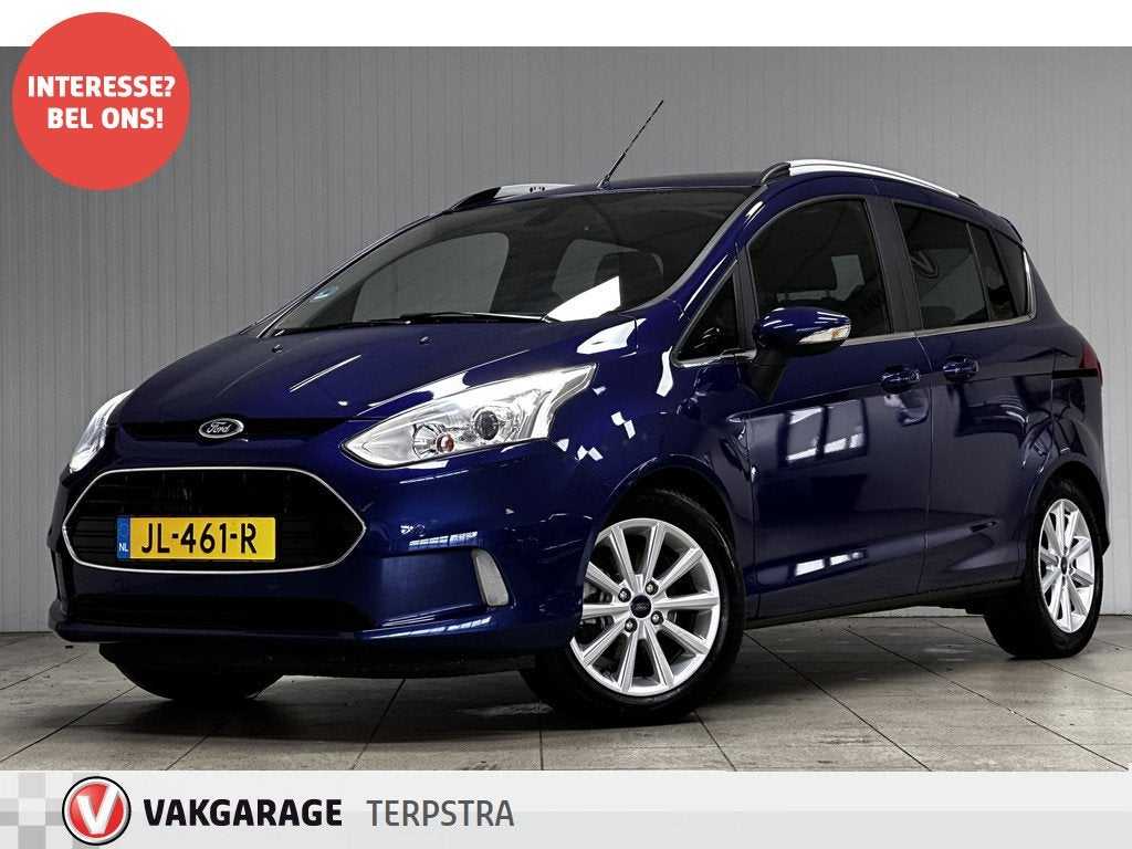 Ford B-MAX 1.0 EcoBoost Titanium /Pano-Dak /Trekhaak! /Camer, Auto's, Ford, Voorwielaandrijving, Stof, Gebruikt, Origineel Nederlands