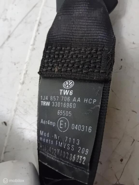 Gordel Volkswagen Golf 4  1J4857705AA 1J3857706G 1J4857706AA, Gebruikt, Ophalen of Verzenden