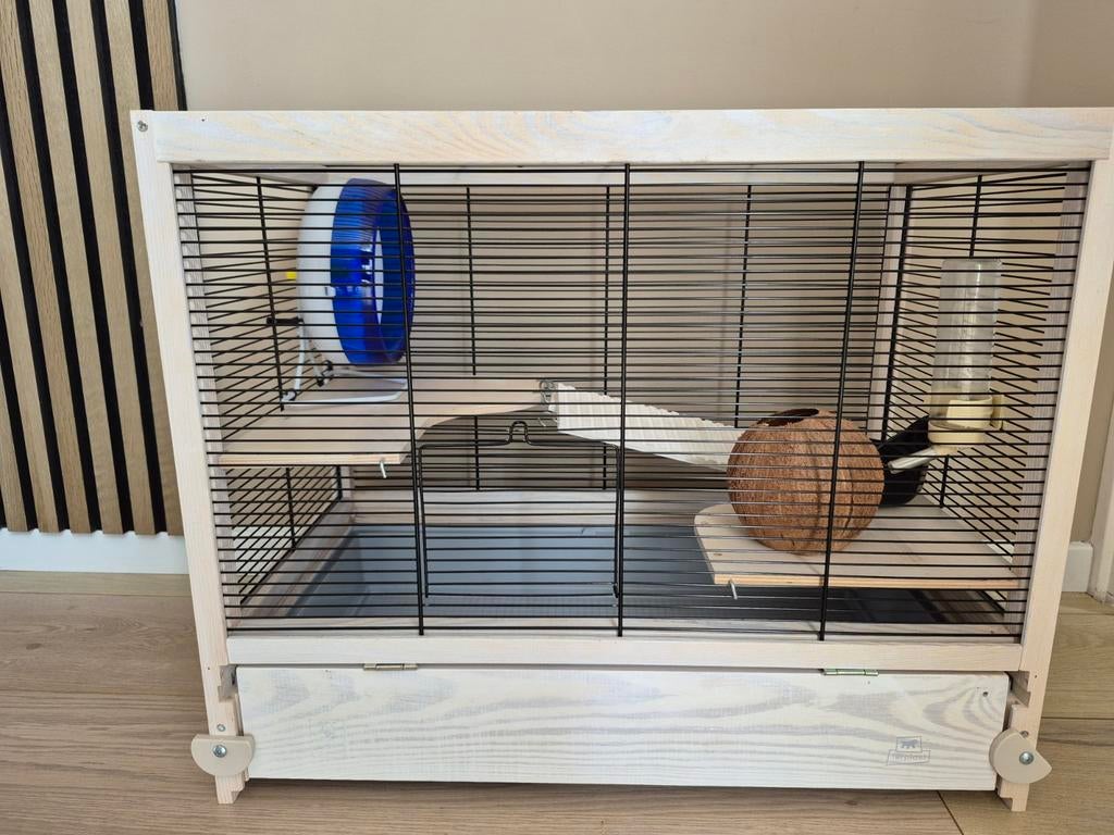 Hamsterkooi in goede staat, Dieren en Toebehoren, Knaagdieren en Konijnen | Hokken en Kooien, Minder dan 60 cm, Kooi, Minder dan 75 cm