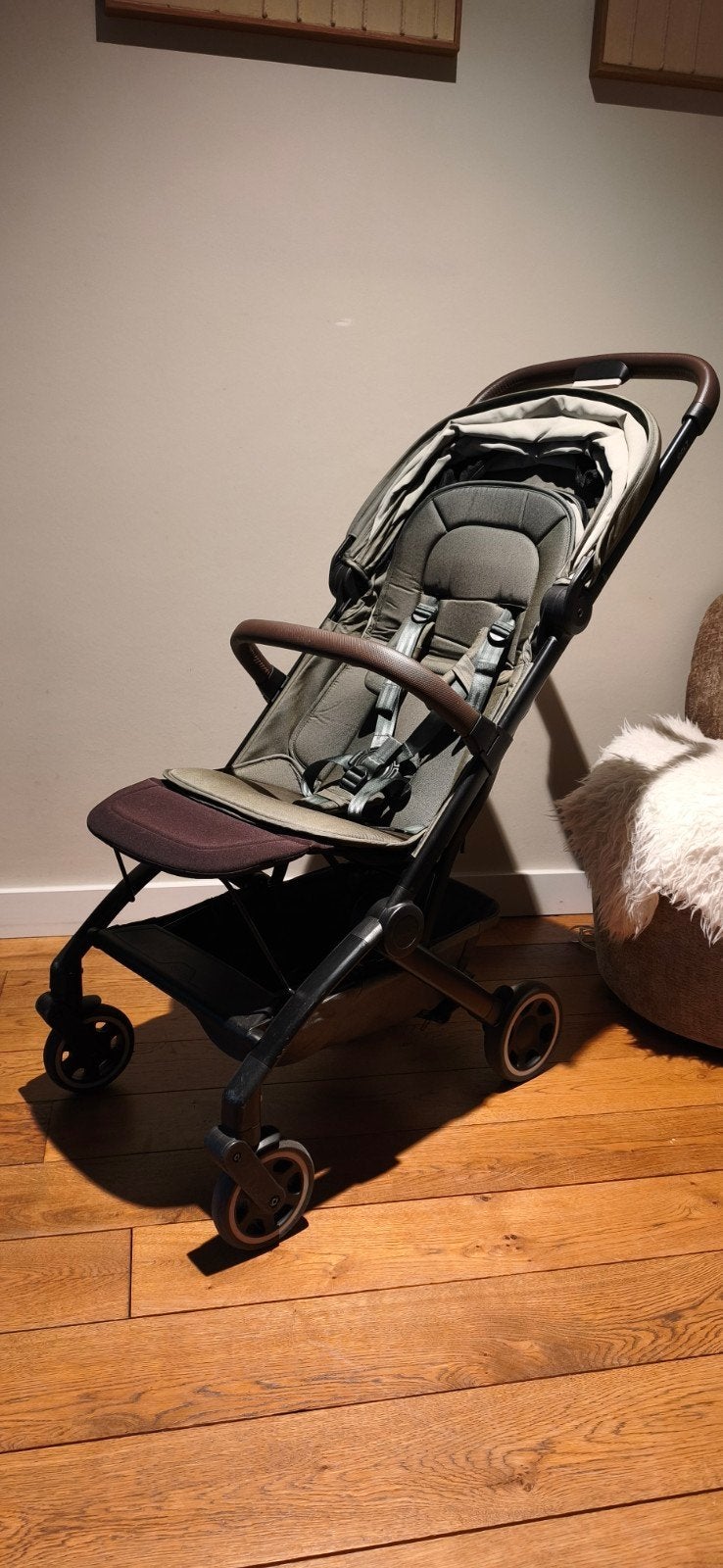 Joolz Aer Buggy - Groen met beugel en voetensteun, Ophalen, Gebruikt, Overige merken, Regenhoes