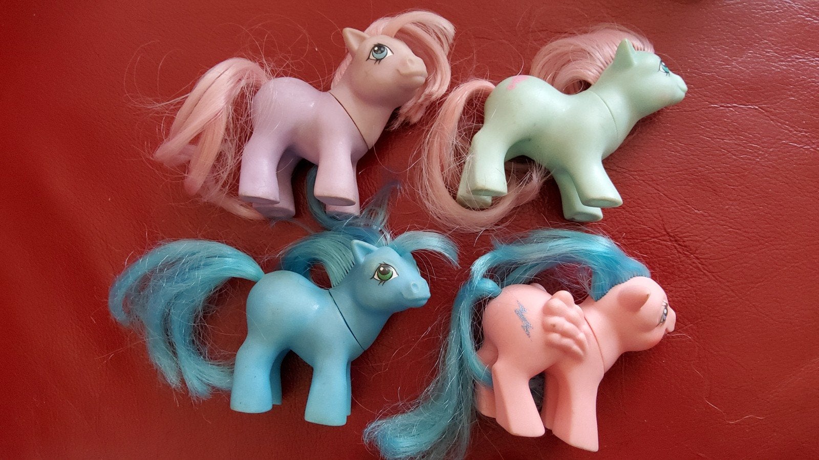 4 vintage My Little Pony Hasbro G1 baby pony's., Ophalen of Verzenden