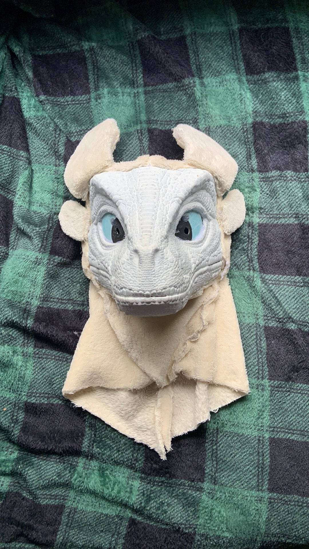 Light fury fursuit head, Ophalen of Verzenden, Nieuw, Jongen of Meisje