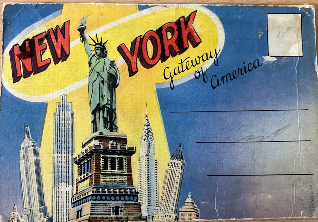 Leporello mapje van New York  met 20 afbeeldingen, Ophalen of Verzenden, 1920 tot 1940, Buiten Europa