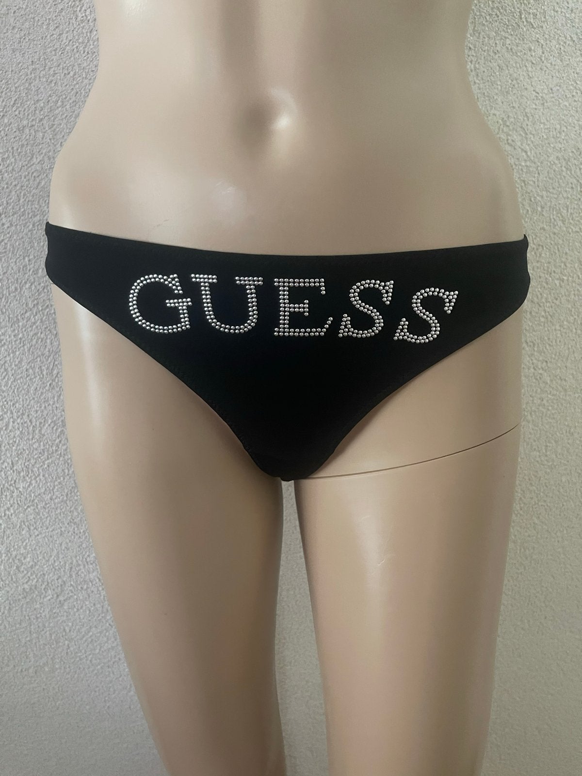 Guess Dames String Zwart met Strass Logo, Ophalen of Verzenden, Zwart, String