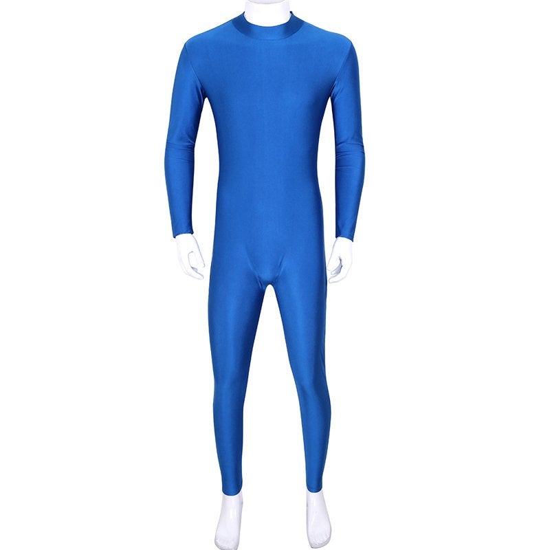 Heren blauwe bodysuit / mannen catsuit jumpsuit unitard, Kleding | Heren, Verzenden, Nieuw, Overige maten, Overige thema's