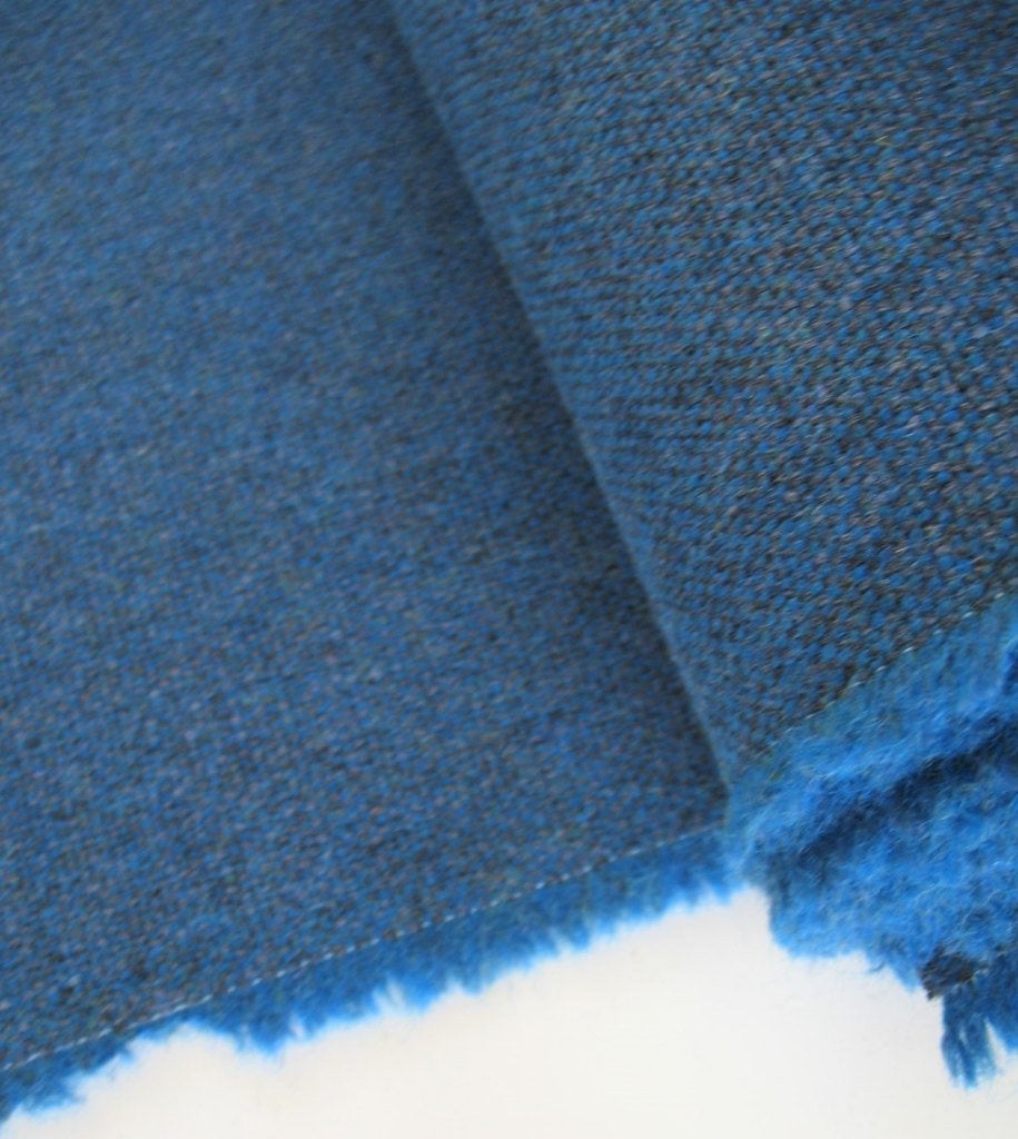 Camira Main Line Flax MLF35; blauw; 2x restant meubelstof, Wol, Blauw, 120 cm of meer, Ophalen of Verzenden
