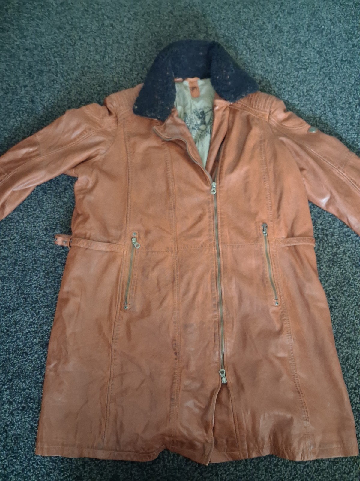 Gipsy leren jas - cognac kleurig, Kleding | Dames, Bruin, Gedragen, Gipsy, Ophalen