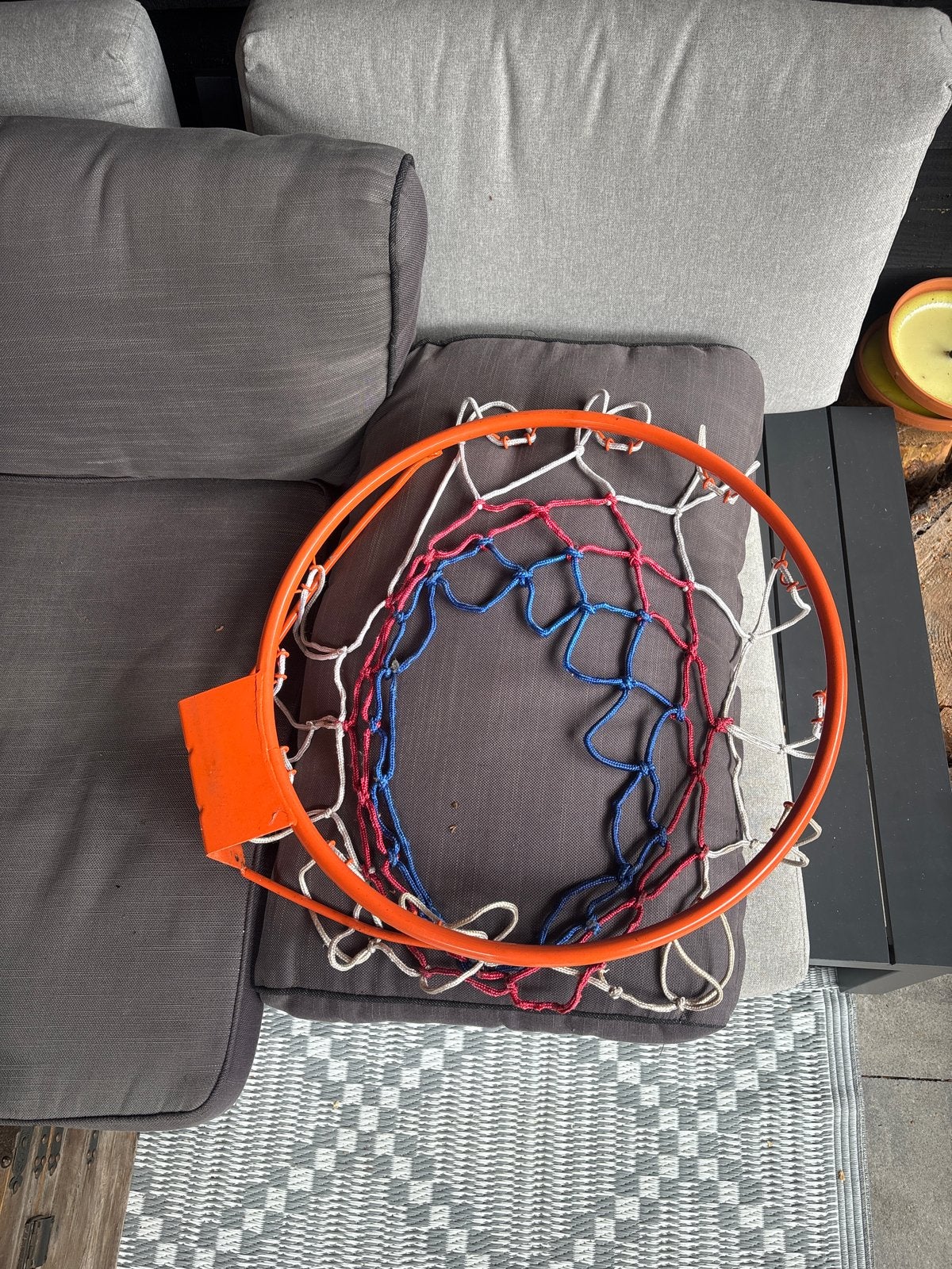 Foto 2 van Basketbalring met net