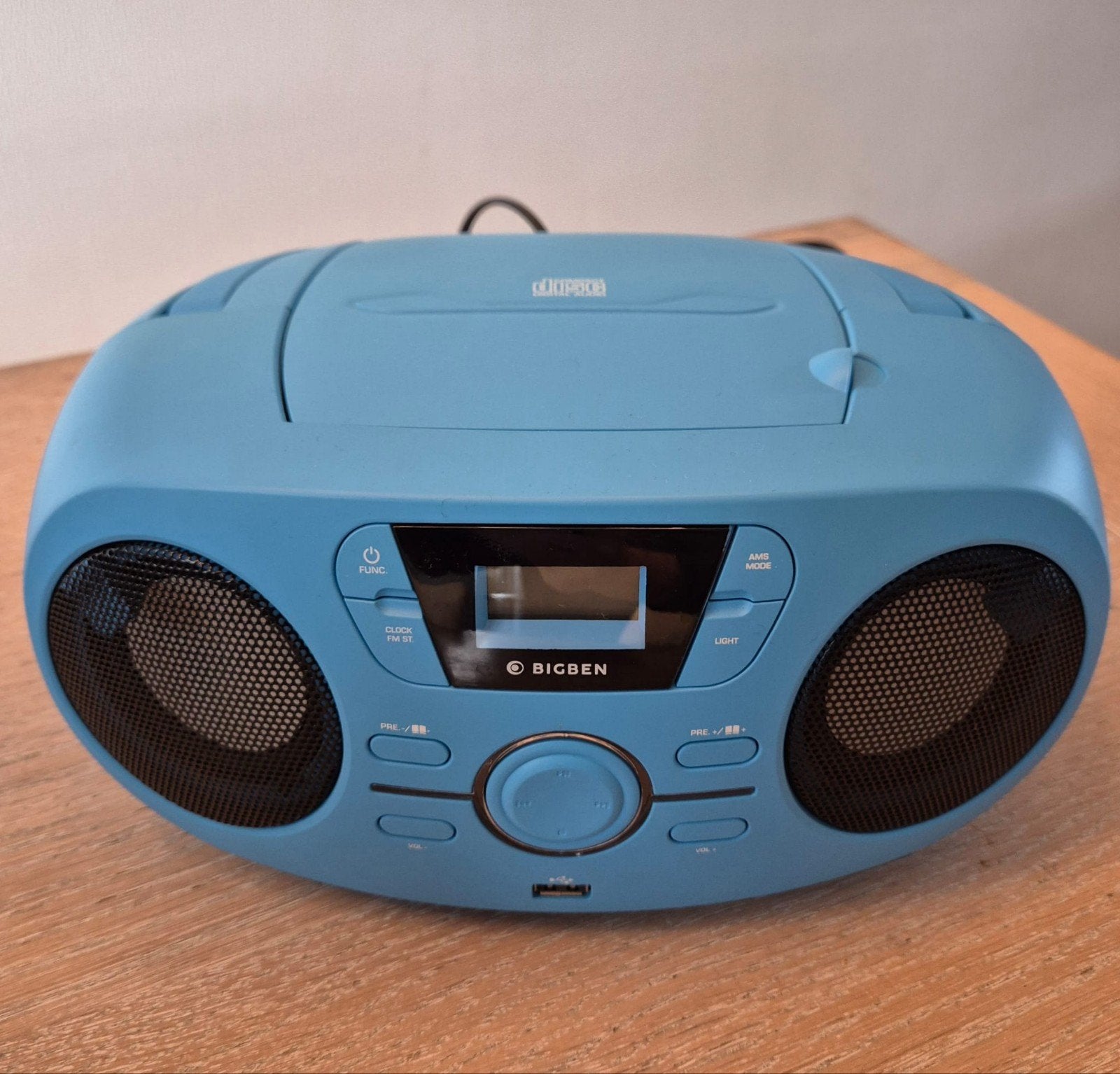 Bigben Radio en CD speler - Blauw, Ophalen of Verzenden, Gebruikt, Radio, Met cd-speler