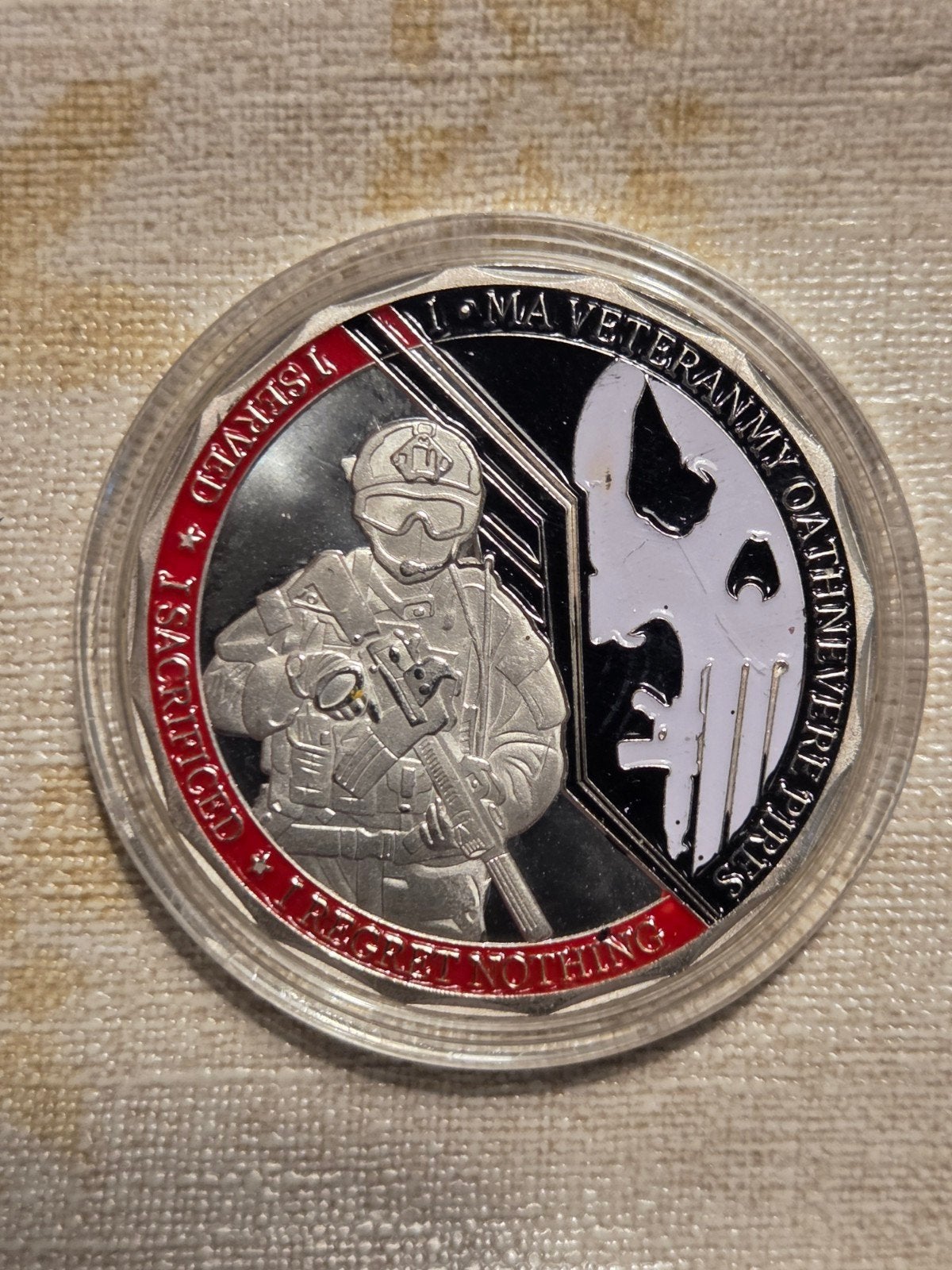 Militaire Challenge Coin - Veteranen Eerbetoon, Ophalen of Verzenden