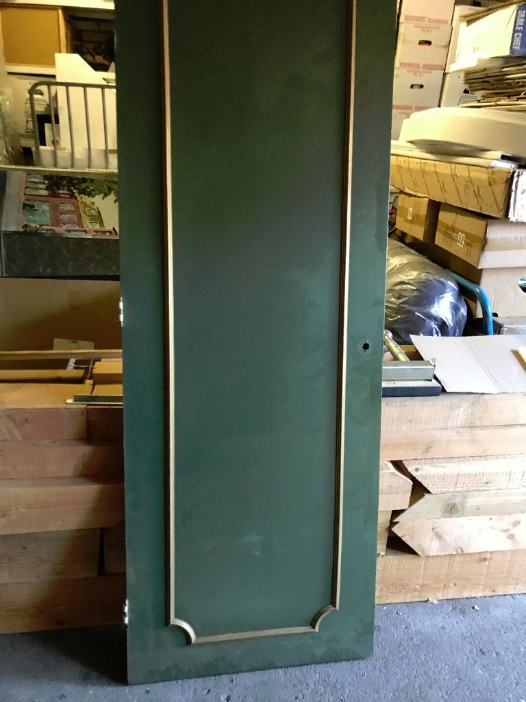 Binnendeur (groen met sierlijstje; eenzijdig), Ophalen, Gebruikt, Minder dan 80 cm, Binnendeur