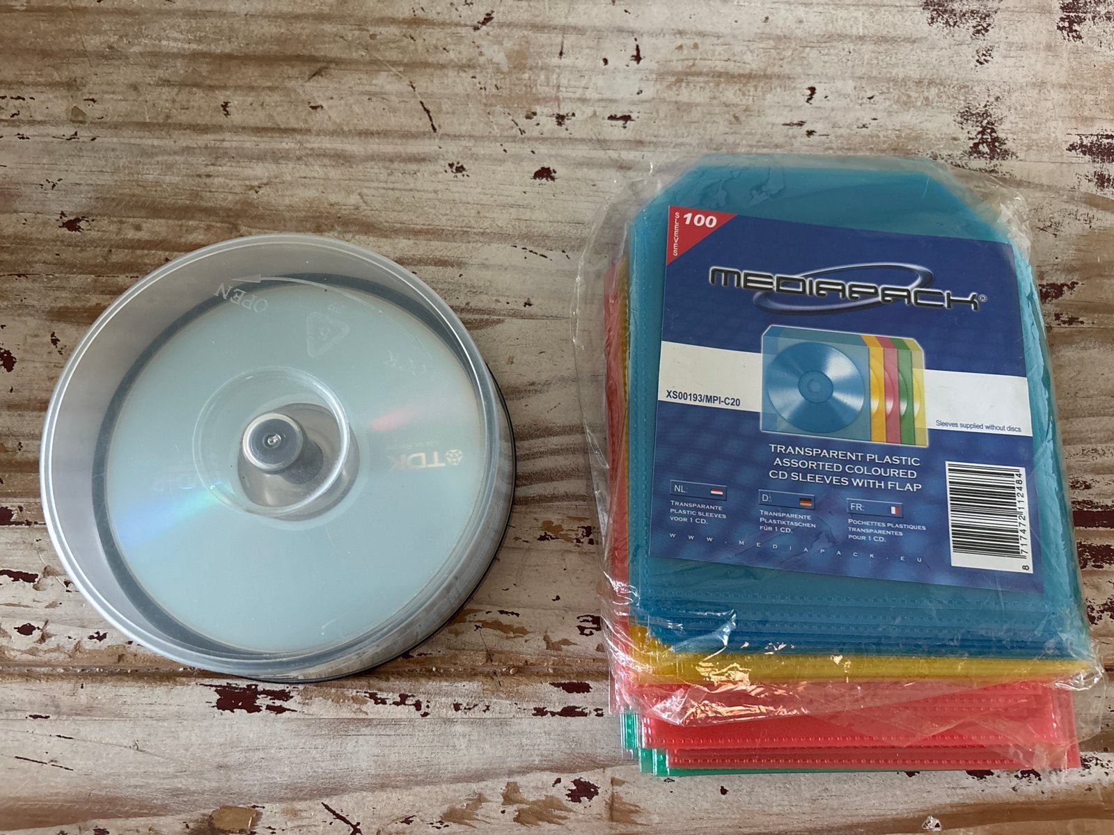 TDK DVD+R  CD hoesjes, Ophalen of Verzenden, Nieuw, Dvd, Op spindel
