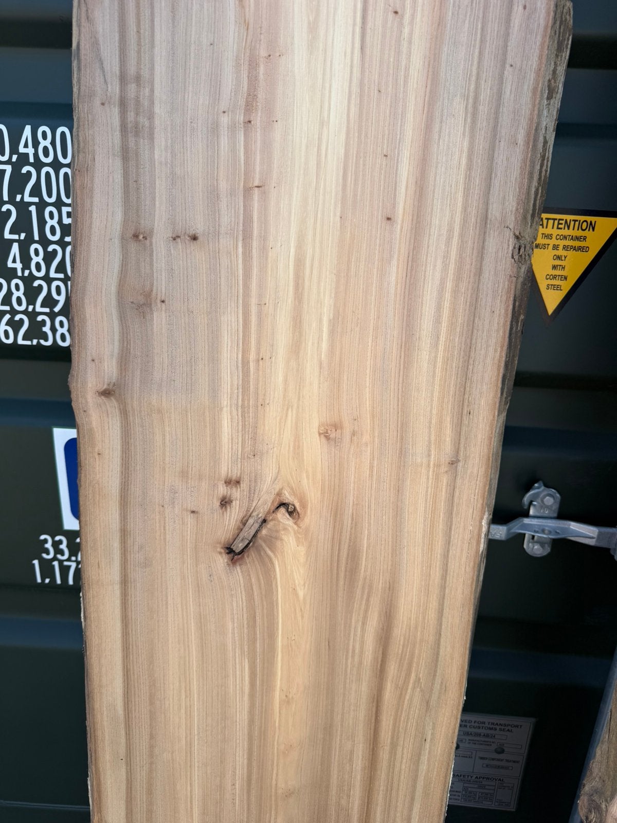 2 gedroogde geschaafde iepen boomstambladen voor 400 euro, Ophalen, Zo goed als nieuw, 250 cm of meer, Planken