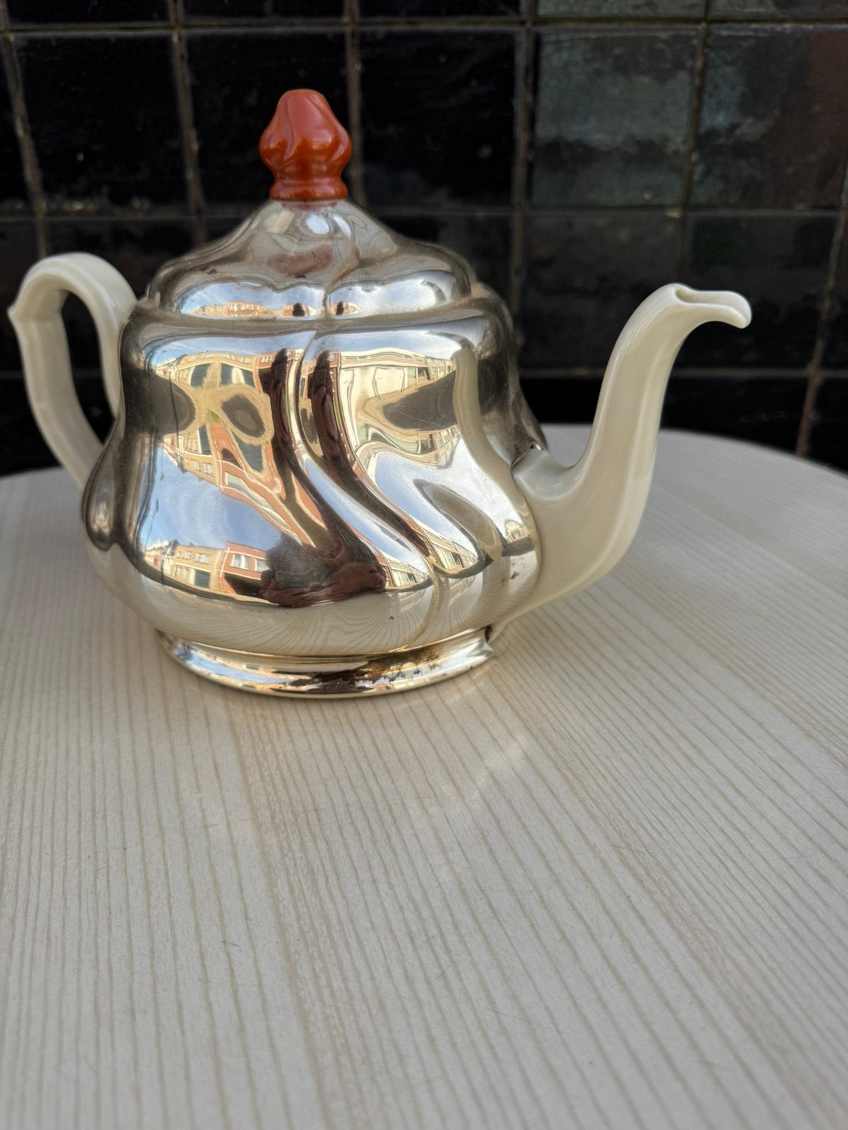 Theepot,Koffiekan,fifties,sixties,Thermoskan,vintage, Antiek en Kunst, Antiek | Keramiek en Aardewerk, Ophalen of Verzenden