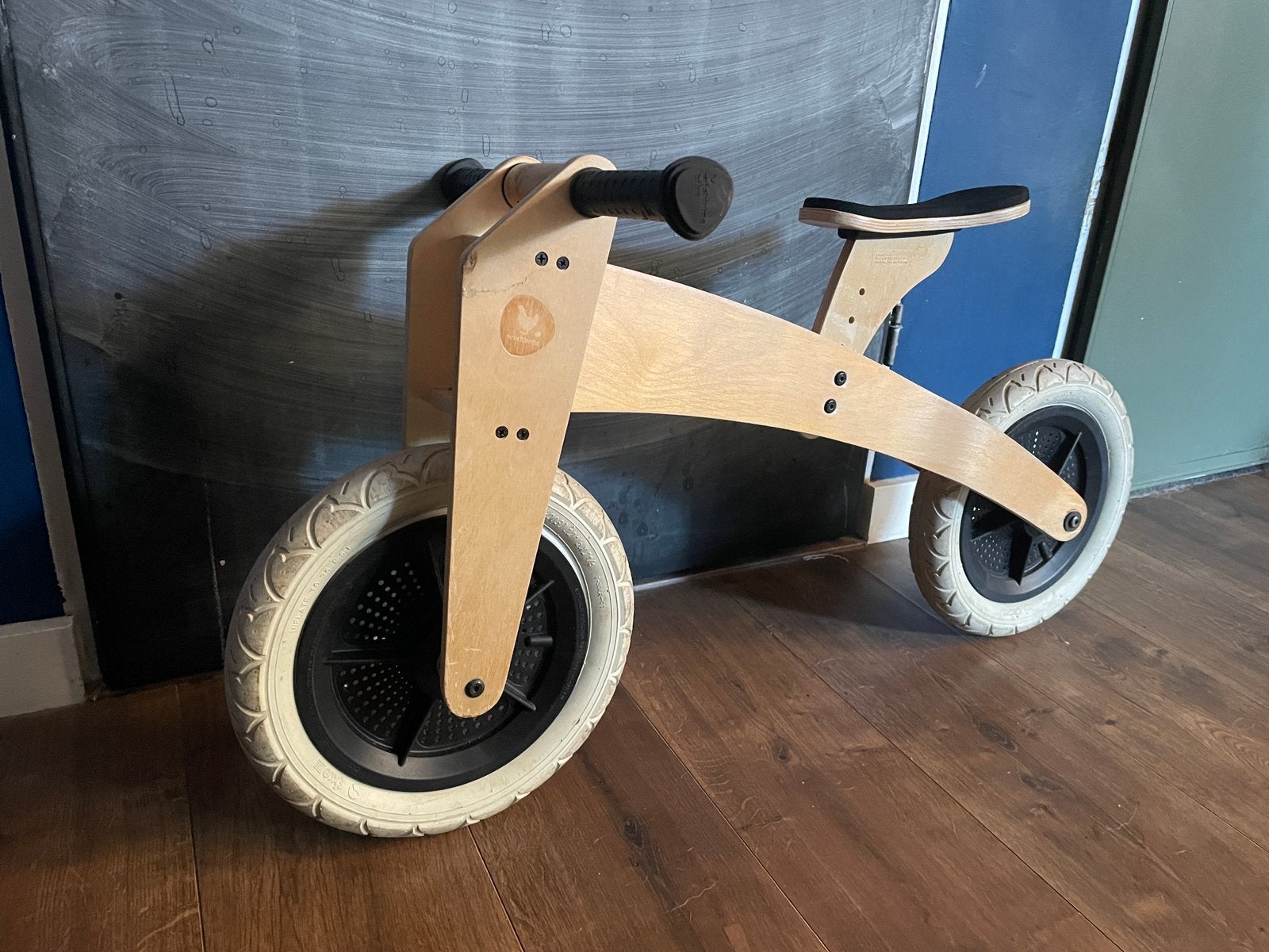 Wishbone loopfiets 3 in 1. Driewieler en Tweewieler, Ophalen of Verzenden, Zo goed als nieuw, Minder dan 16 inch, Zijwieltjes