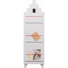 Trapgevel kastje - Hollands design van Woood, Ophalen, Met plank(en), Minder dan 50 cm, Gebruikt
