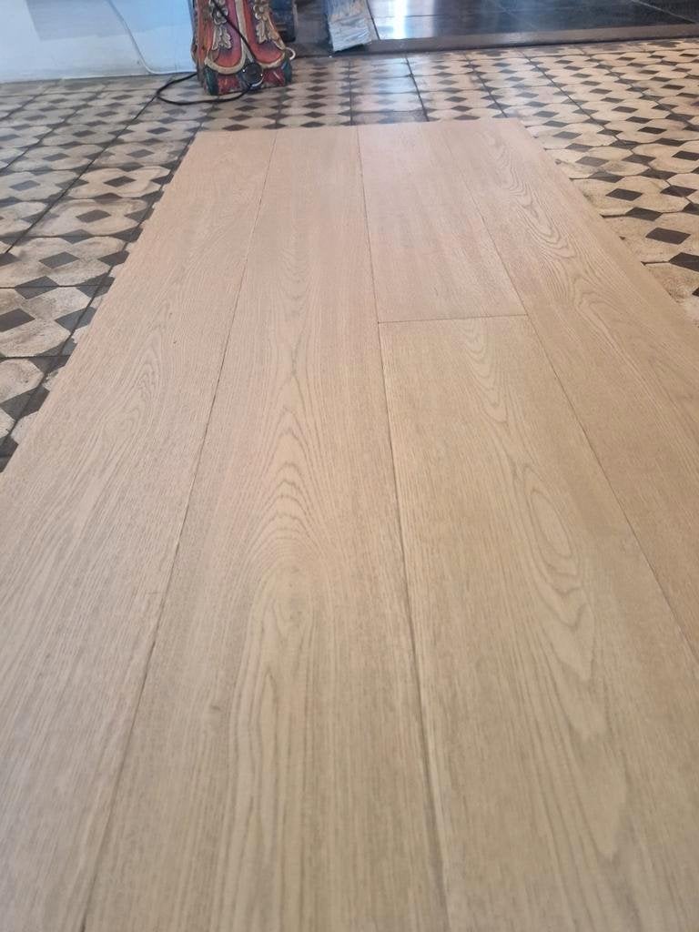 Select Eiken vloer vloerdelen legklaar geborsteld en geolied, Ophalen of Verzenden, Nieuw, 75 m² of meer, Parket