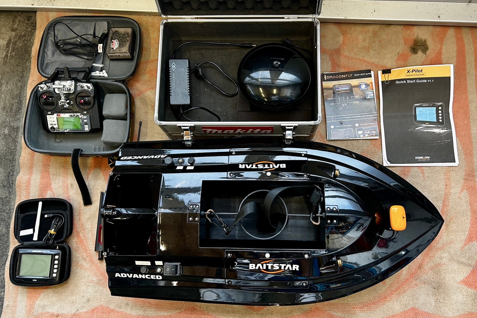 Karper voerboot Baitstar Advanced Autopilot + Fishfinder, Ophalen, Gebruikt