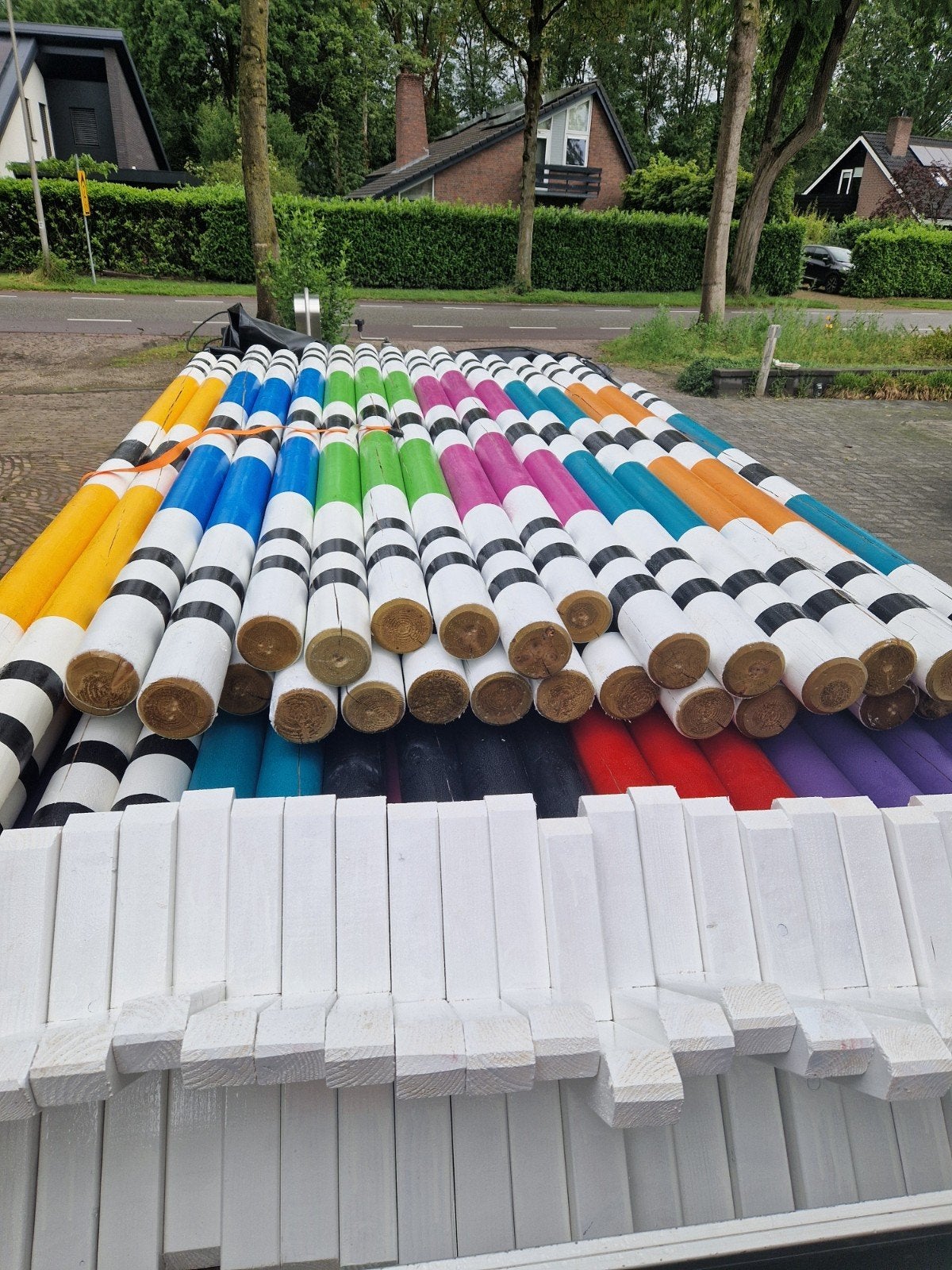 Hindernis balken, Ophalen, Springen