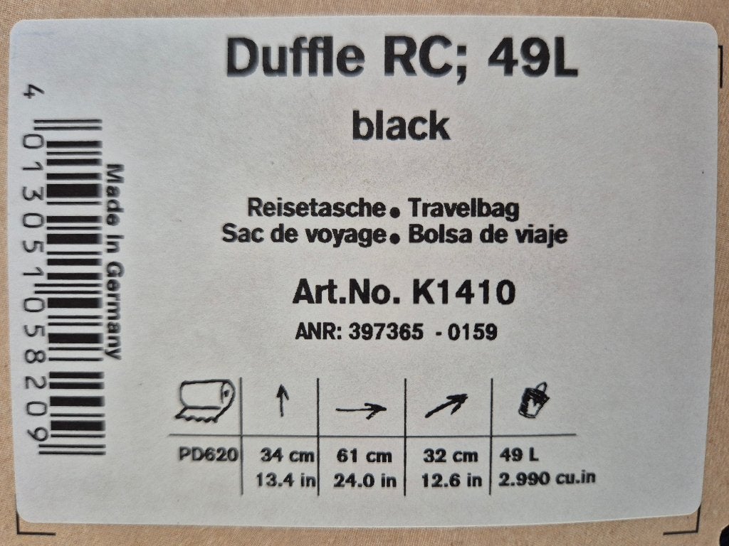 Ortlieb duffle rc 49 lt, Verzenden, Nieuw