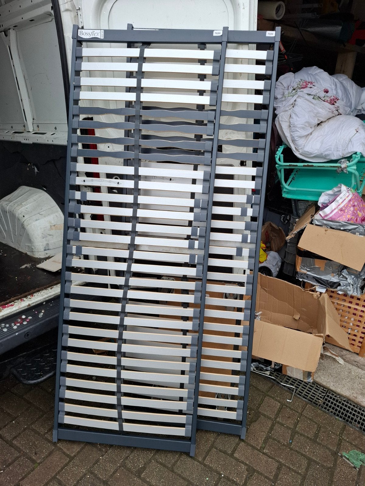 Bossflex 400 VL Lattenbodem - 70x200 cm. 2 stuks, Huis en Inrichting, Slaapkamer | Matrassen en Bedbodems, Ophalen, Gebruikt, Onbekend