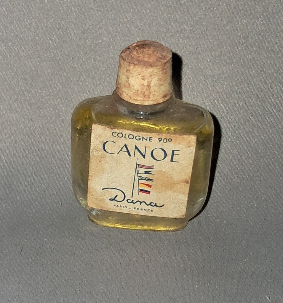 Volle parfum mini - Dana Canoe oudje, Ophalen of Verzenden, Gebruikt, Miniatuur, Gevuld