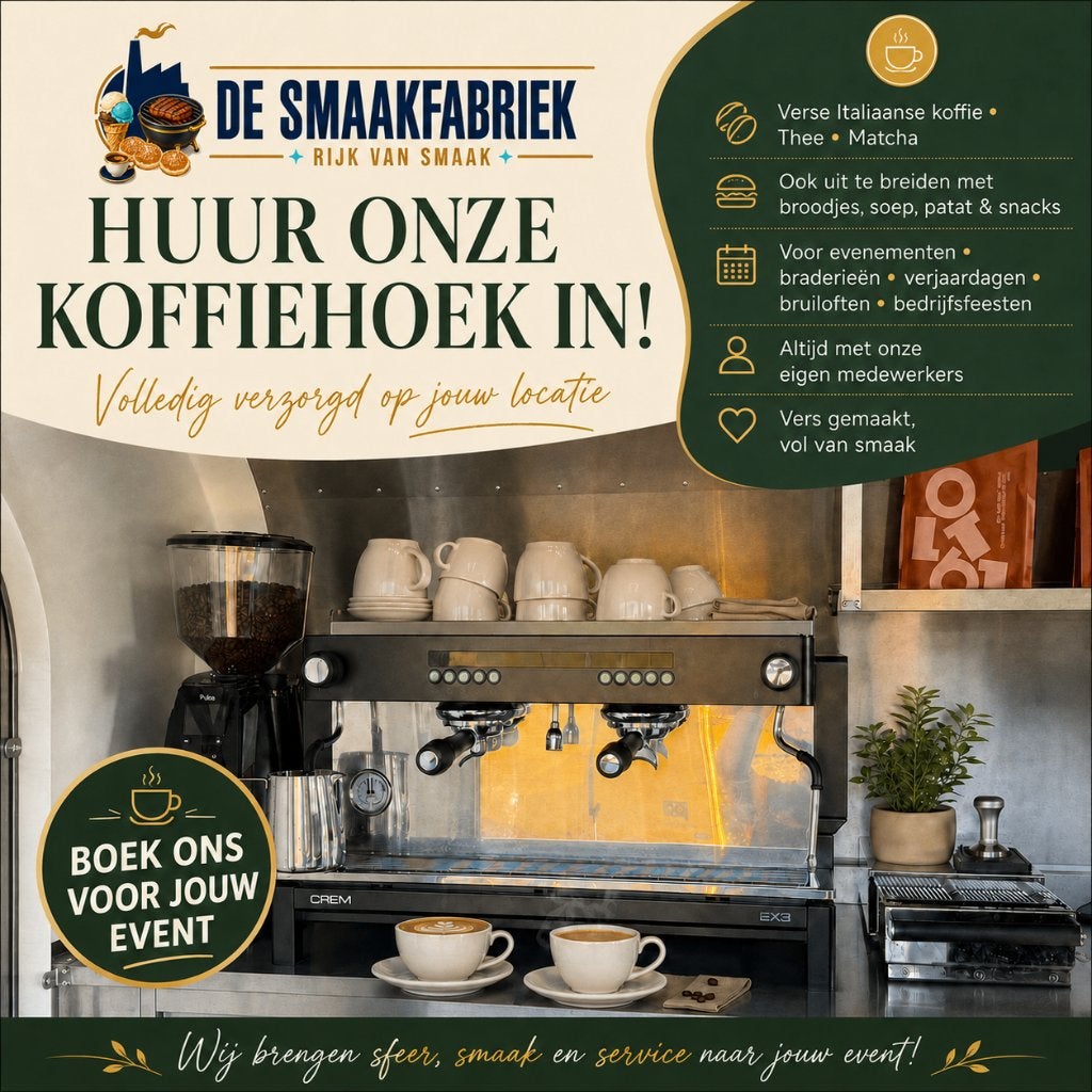 HUUR ONZE KOFFIEHOEK IN VOOR JOUW EVENEMENT!, Ophalen of Verzenden, Zo goed als nieuw, Overige