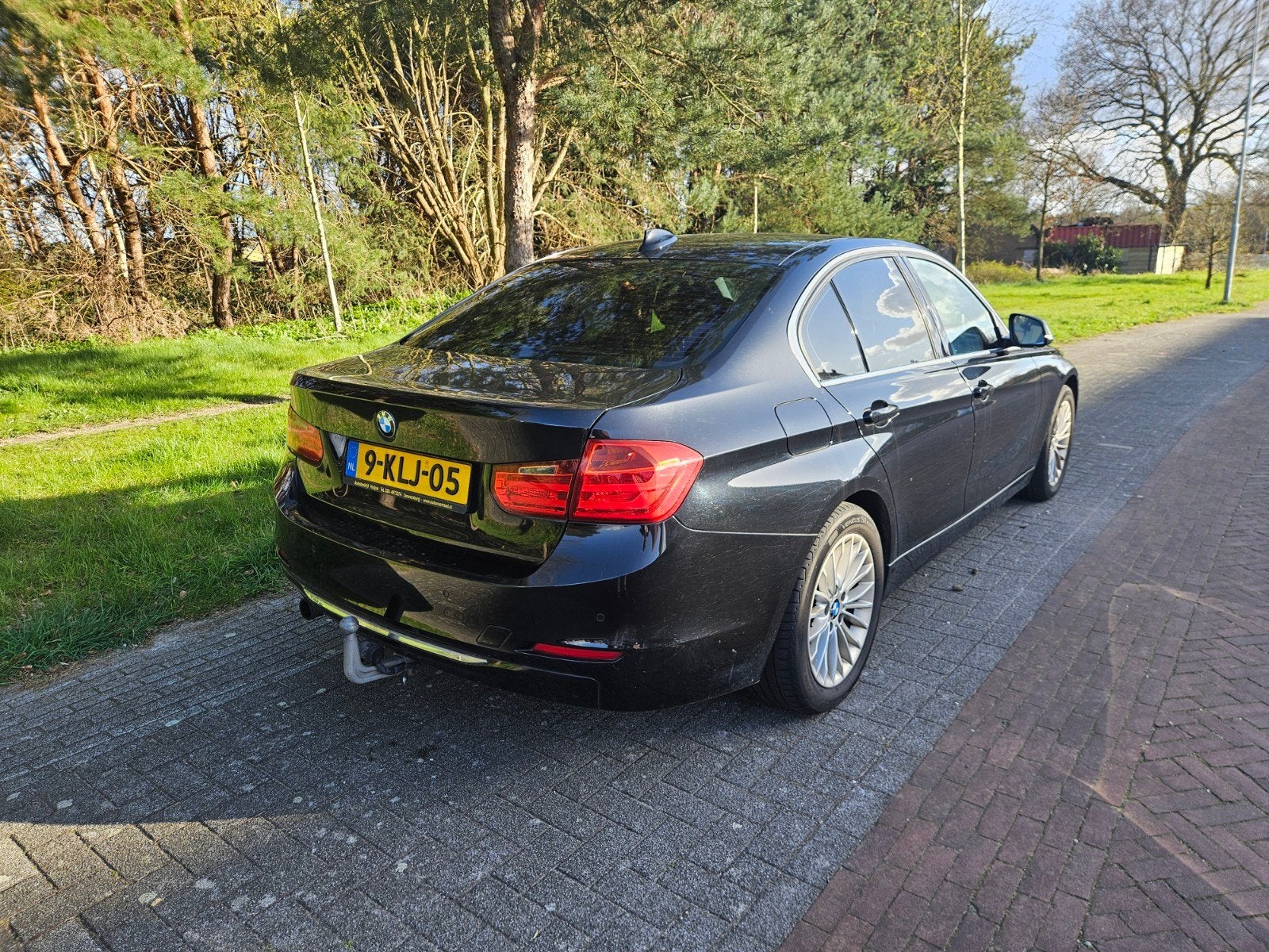 BMW 3-Serie 1.6 316I 2013 Zwart Nieuwe APK, Auto's, 1360 kg, 4 cilinders, Zwart, Origineel Nederlands