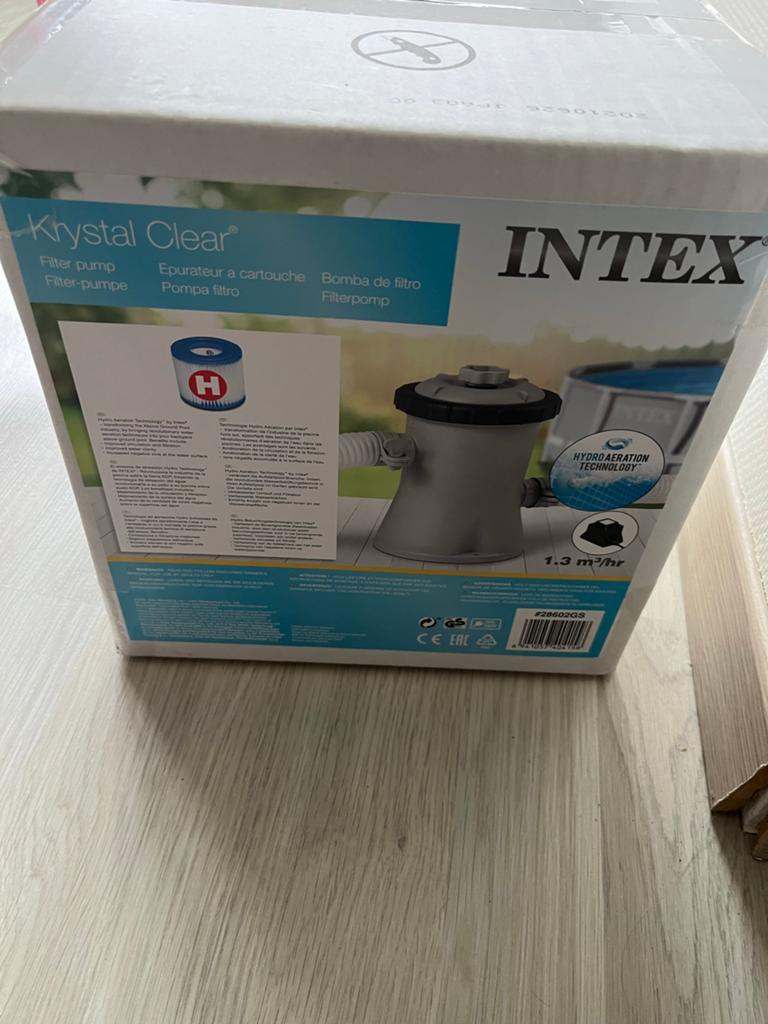 Intex Krystal Clear Filterpomp 1.3 m³/uur, Tuin en Terras, Zwembad-toebehoren, Ophalen of Verzenden, Nieuw, Zwembadpomp