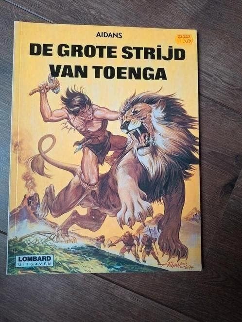 Stripboek de grote strijd van toenga, Eén stripboek, Ophalen of Verzenden, Gelezen, Aidans