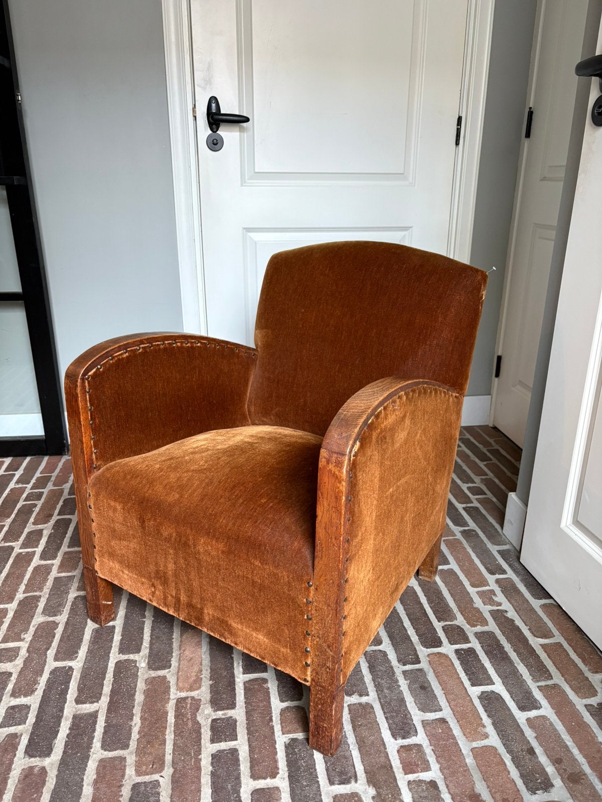 Originele Art Deco fauteuil jaren 30 intact, Antiek en Kunst, Antiek | Meubels | Stoelen en Banken, Ophalen