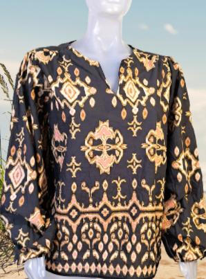 GEISHA💐 bloes damask medallion motief mt 40, Maat 38/40 (M), Overige kleuren, Geisha, Verzenden