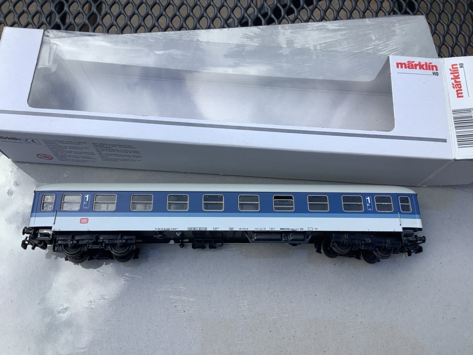 Märklin H0 4027 DB Intercity Wagon, Hobby en Vrije tijd, Modeltreinen | H0, Wisselstroom, Wagon, Ophalen of Verzenden, Zo goed als nieuw