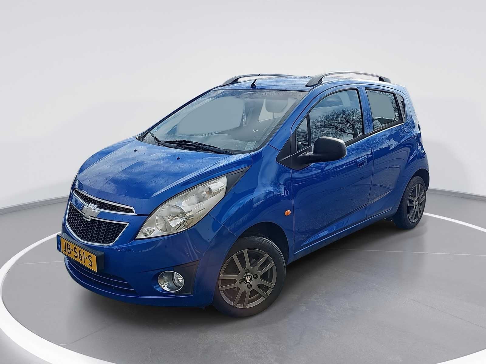 Chevrolet Spark 1.0 16V LS 2010 | JB-561-S, Auto's, Chevrolet, Voorwielaandrijving, Gebruikt, 4 cilinders, Blauw