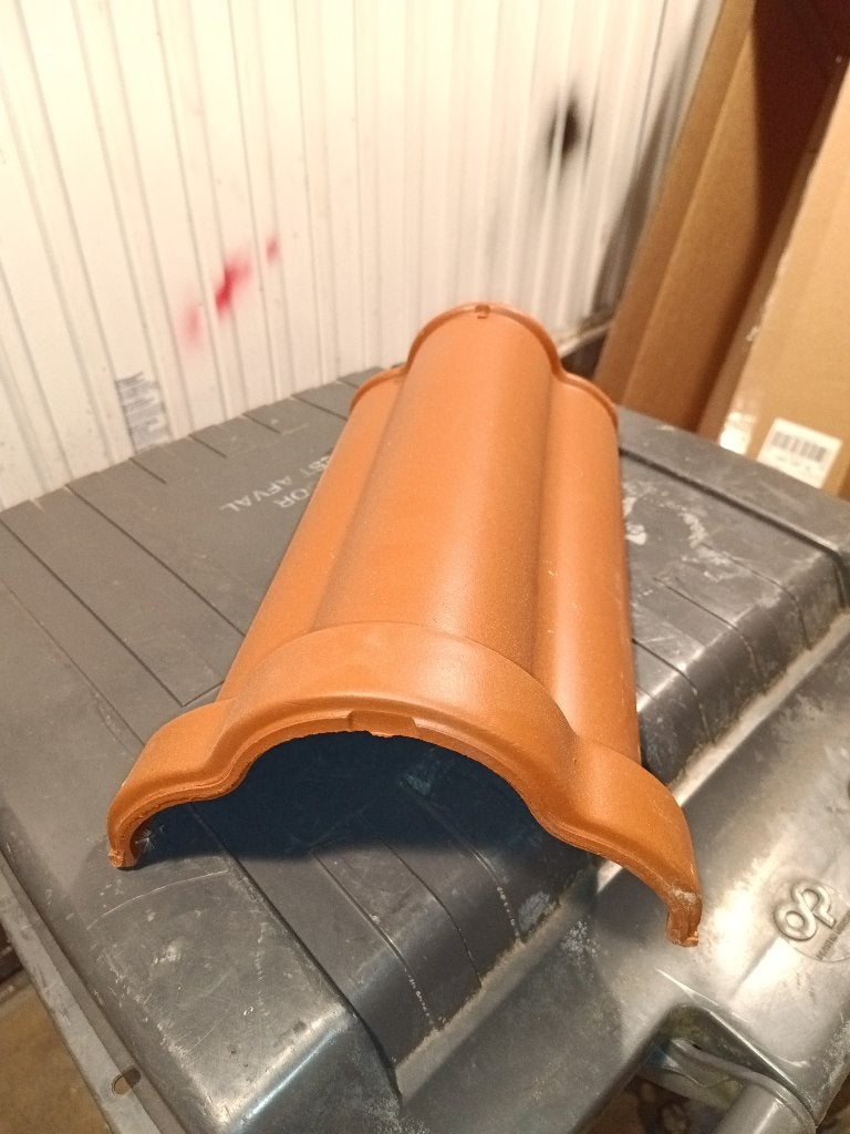 Nokpan klavernok engobe rood., Ophalen, Steen of Klei, Nieuw, Minder dan 5 m²