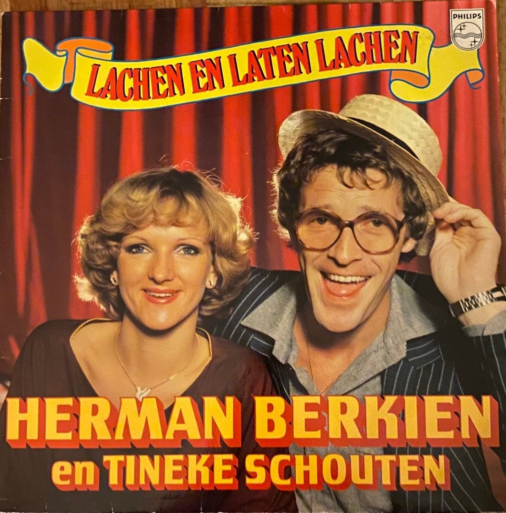 Herman Berkien en Tineke Schouten -Lachen en Laten Lachen LP, LP, Gebruikt, Cabaret of Kleinkunst, Ophalen of Verzenden