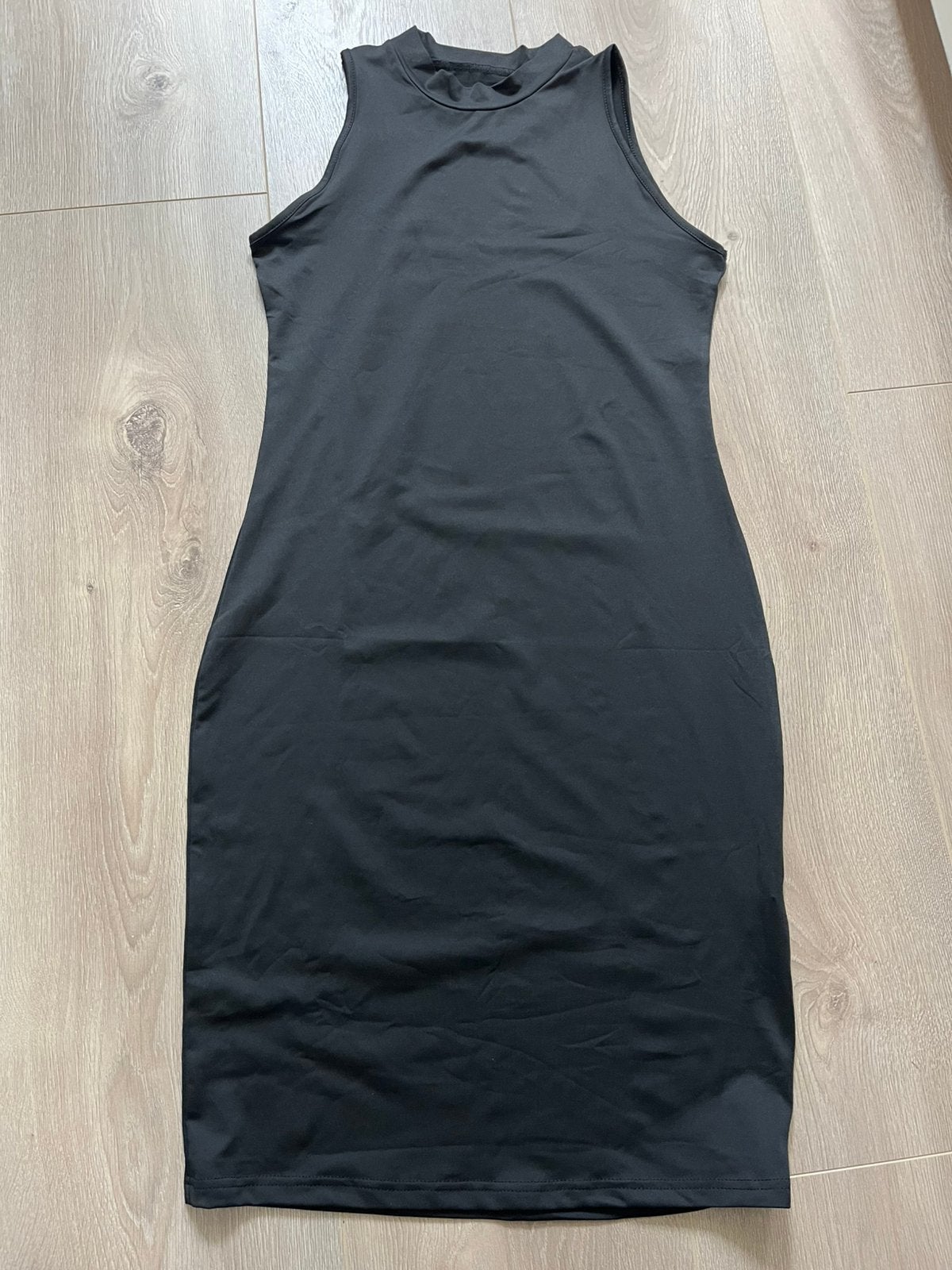 Zwarte zomerjurk maat L (zgan), Ophalen of Verzenden, Zo goed als nieuw, Maat 42/44 (L), Zwart