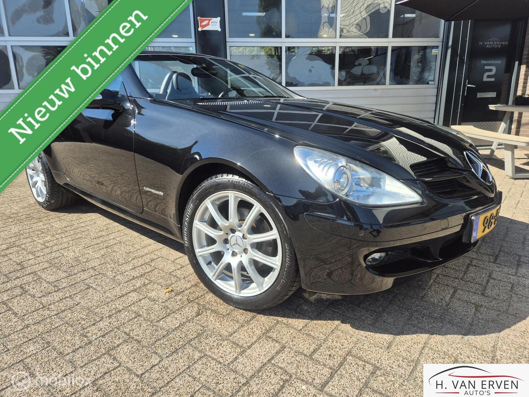 Mercedes SLK-klasse 200 K. LEDER 17" XENON PDC NAP, Automaat, Achterwielaandrijving, 4 cilinders, Cabriolet