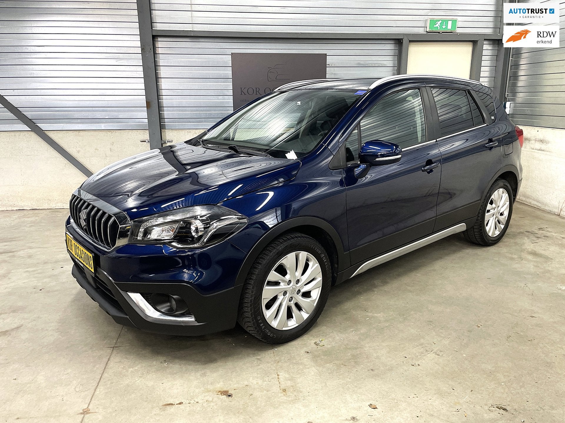 Suzuki S-Cross 1.0 Boosterjet Exclusive 2e eigenaar trekhaak, Auto's, Gebruikt, Zwart, Blauw, 988 cc