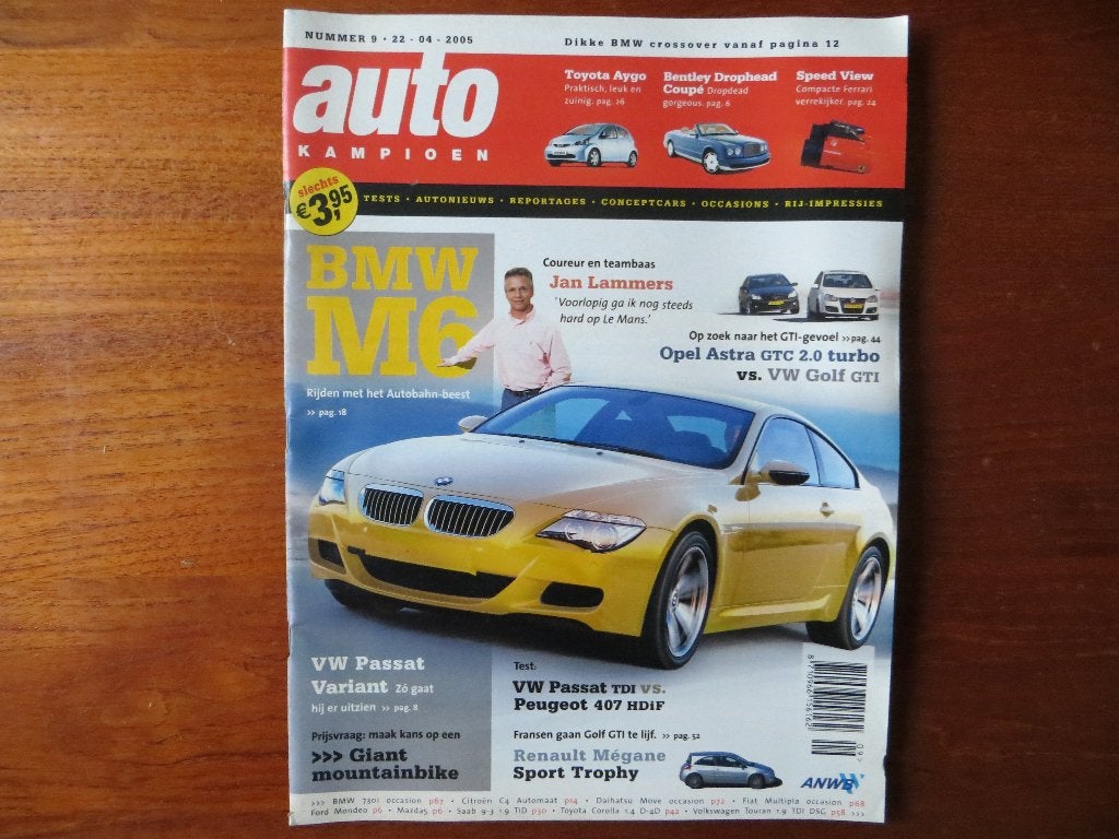 Autokampioen 9 2005 BMW M6, Mégane Sport, Astra GTC Golf GTI, Ophalen of Verzenden, Nieuw, BMW