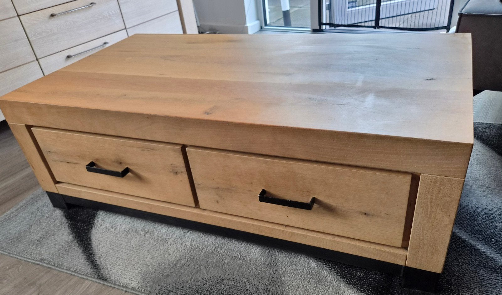 Massief Eikenhouten Salontafel