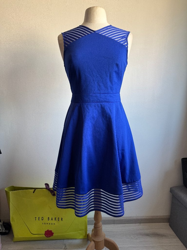 Ted Baker jurk maat 2 = 36/38, Kleding | Dames, Maat 38/40 (M), Blauw, Ophalen of Verzenden, Zo goed als nieuw