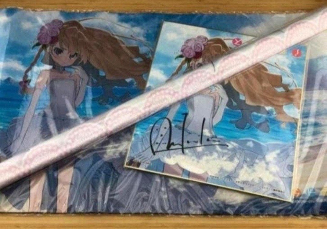 Toradora Playmat Shikishi B2 Poster Wedding Dress Gesigneerd, Ophalen of Verzenden, Nieuw, Tv, Gebruiksvoorwerp