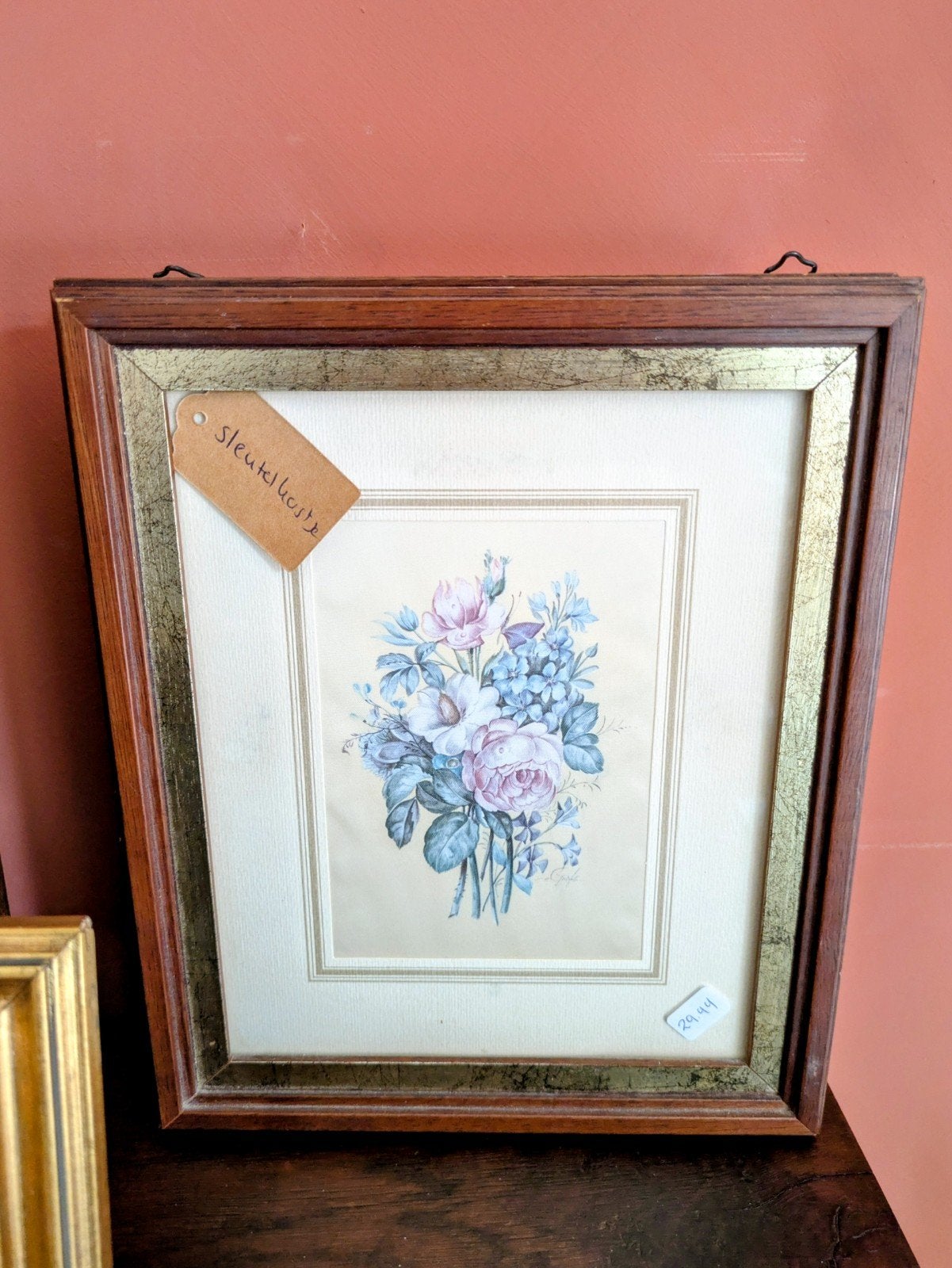 Brocante sleutelkastje rozen, Ophalen of Verzenden