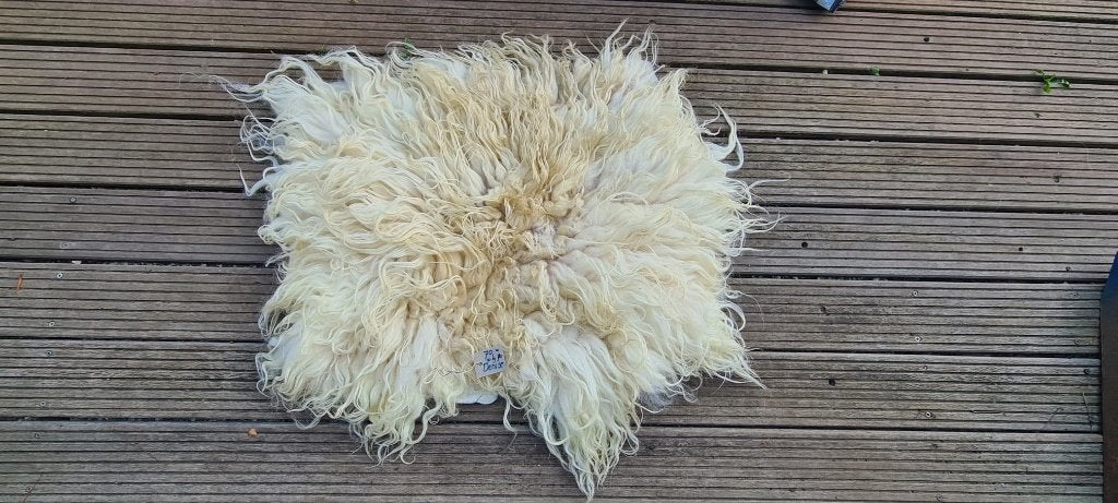 Drentse heideschaap vacht, 50 tot 100 cm, 50 tot 100 cm, Zo goed als nieuw, Natuurlijk, Bio, Echte vacht