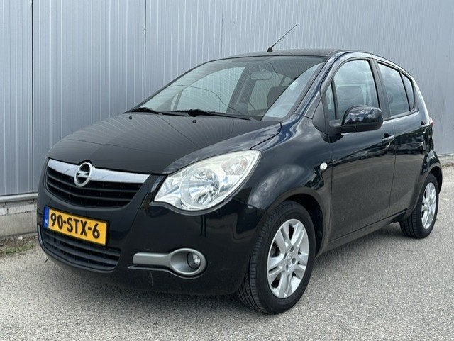 Opel Agila 1.2 Edition (bj 2011, automaat), Auto's, Automaat, 4 cilinders, Zwart, Origineel Nederlands
