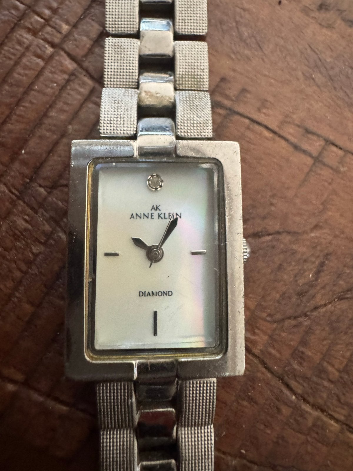 Anne Klein Dames Horloge met Diamant - Zilverkleurig, Overige merken, Gebruikt, Staal, Polshorloge